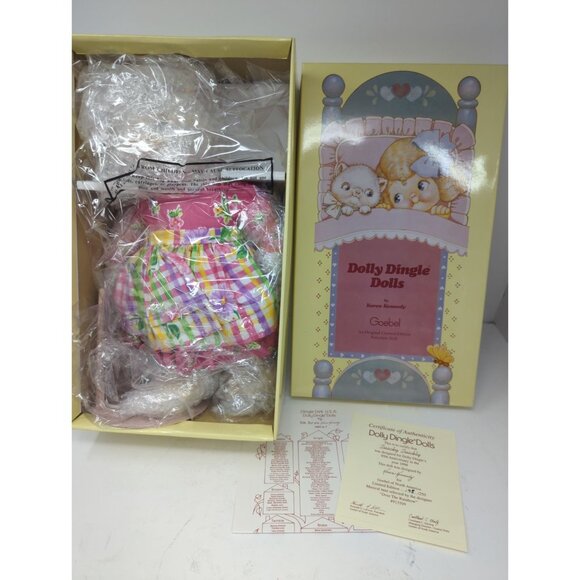 Goebel Dolly Dingle Musical Doll Quacky Quickly 1988 Porcelain LE Duck 15" - Picture 1 of 7